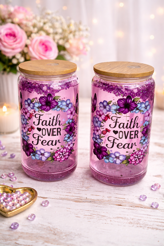 Faith Over Fear Snow Globe